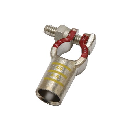 Burndy Cu Battery Post Connector Terminal, 4/0 AWG, Purple, 15 Index, 1-3/32 YAEBAS28PTNOEM